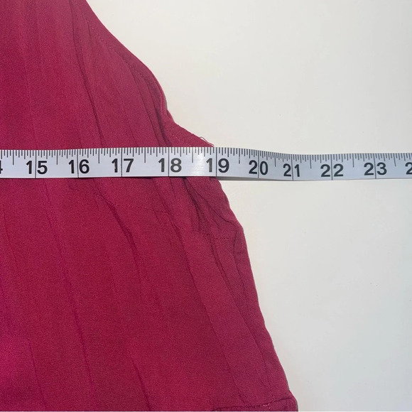 Torrid Hot Pink Rayon Slub Halter Neck Tiered Ruffle Tank Top 2X Women’s - Picture 9 of 13